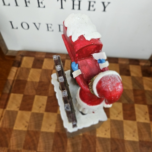 Letter to Santa Girl and her dog Mailbox December Block Calender Decorat… - Picture 8 of 15
